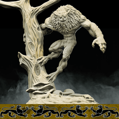 3D Printed Bestiary Vol. 4 Nafarrate - Quathar Fiend 32mm Ragnarok D&D
