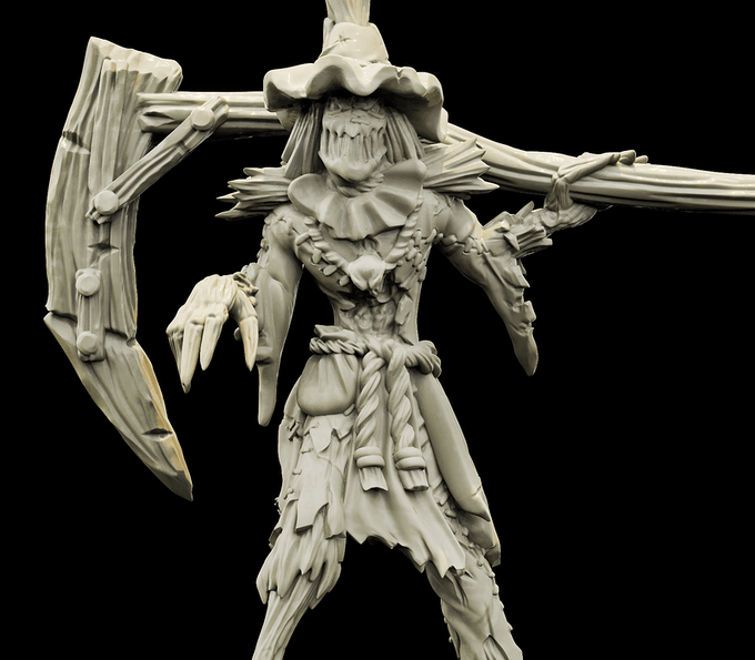 3D Printed Bestiary Vol. 4 Nafarrate - Scarecrow Construct 32mm Ragnarok D&D