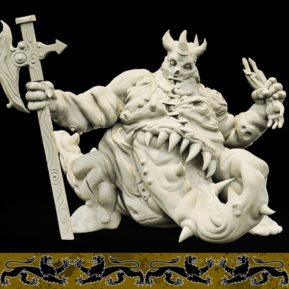 3D Printed Bestiary Vol. 4 Nafarrate - Undead Froghemoth 32mm Ragnarok D&D