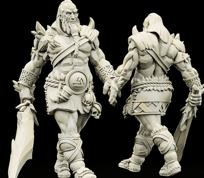 3D Printed Bestiary Vol. 4 Nafarrate - Ymir Undead Giant 32mm Ragnarok D&D