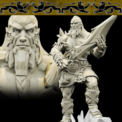 3D Printed Bestiary Vol. 4 Nafarrate - Ymir Undead Giant 32mm Ragnarok D&D