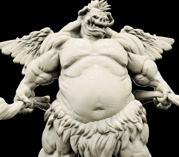 3D Printed Bestiary Vol. 4 Nafarrate - Zazdxyshnee Demon Fiend 32mm Ragnarok D&D