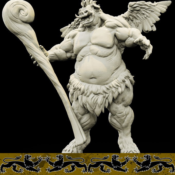 3D Printed Bestiary Vol. 4 Nafarrate - Zazdxyshnee Demon Fiend 32mm Ragnarok D&D