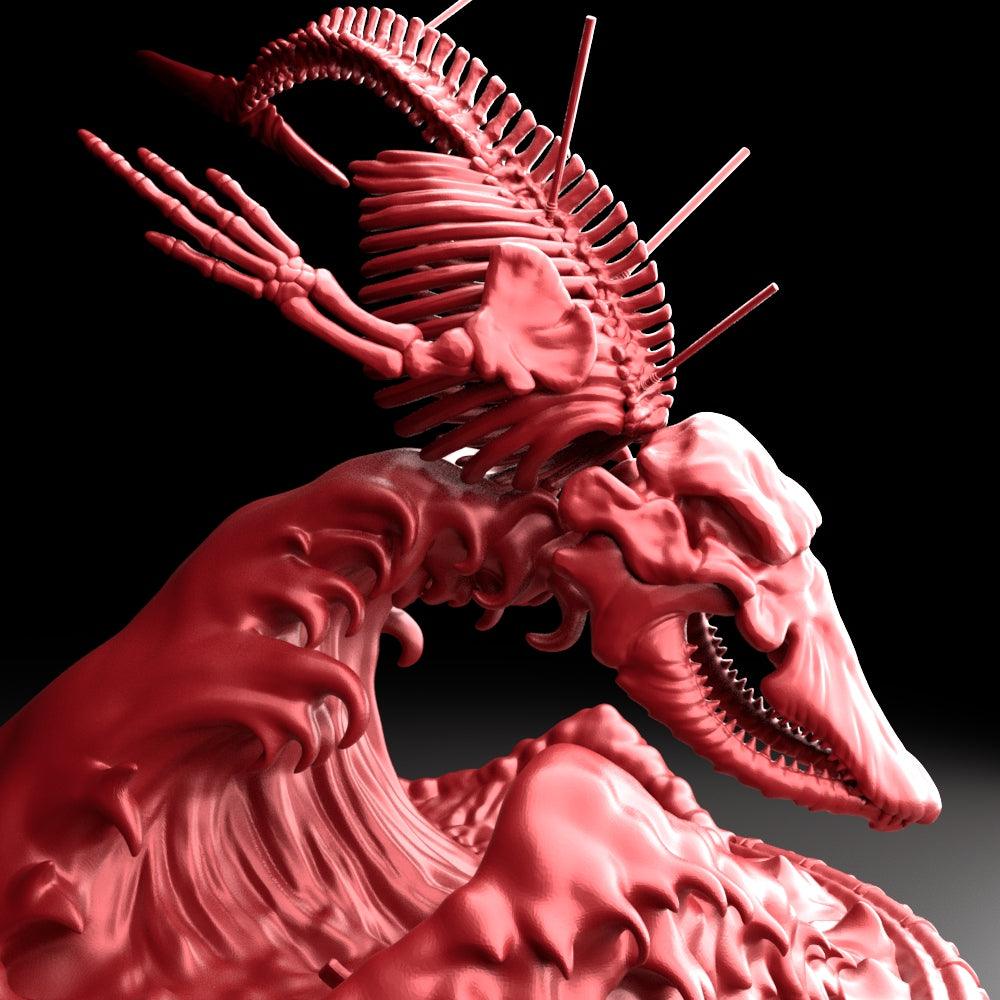 3D Printed Bestiary Vol. 5 Nafarrate - Bake Kujira 32mm Ragnarok D&D