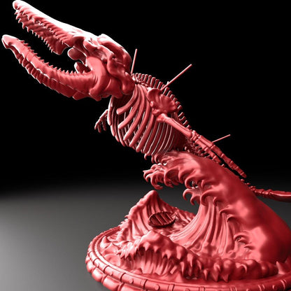 3D Printed Bestiary Vol. 5 Nafarrate - Bake Kujira 32mm Ragnarok D&D