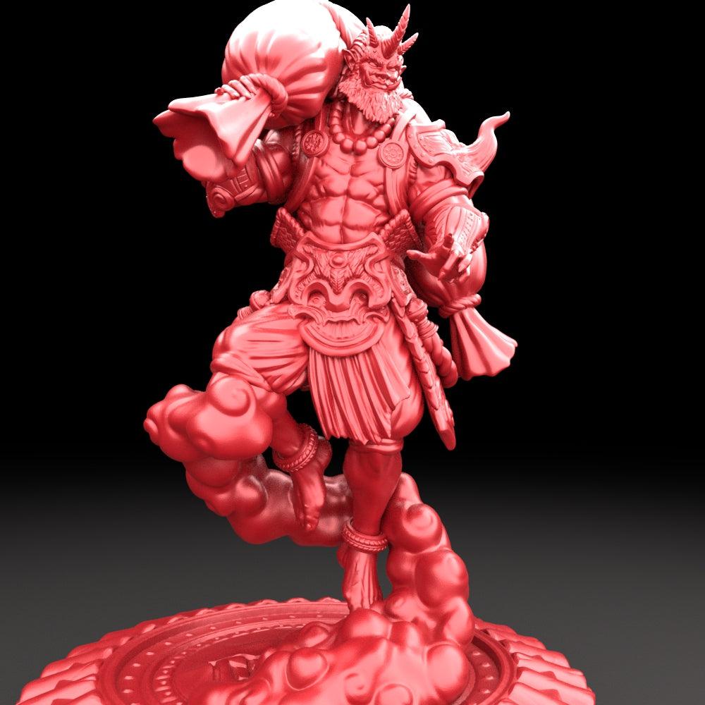 3D Printed Bestiary Vol. 5 Nafarrate Fujin - 32mm Ragnarok D&D