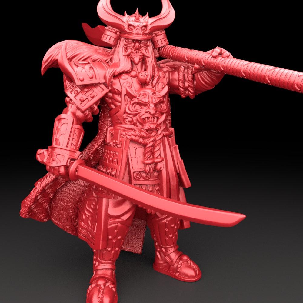 3D Printed Bestiary Vol. 5 Nafarrate Hachiman - 32mm Ragnarok D&D