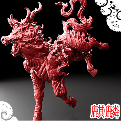 3D Printed Bestiary Vol. 5 Nafarrate - Kirin 32mm Ragnarok D&D