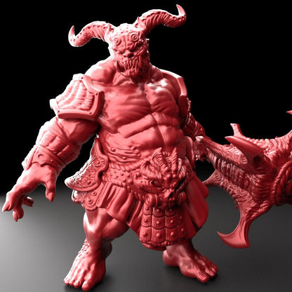 3D Printed Bestiary Vol. 5 Nafarrate - Oni Ogre 32mm Ragnarok D&D