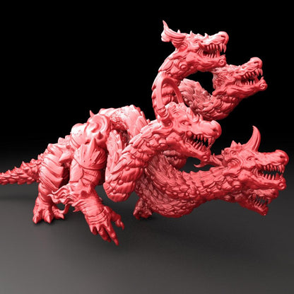 3D Printed Bestiary Vol. 5 Nafarrate - Orochi Dragon 32mm Ragnarok D&D