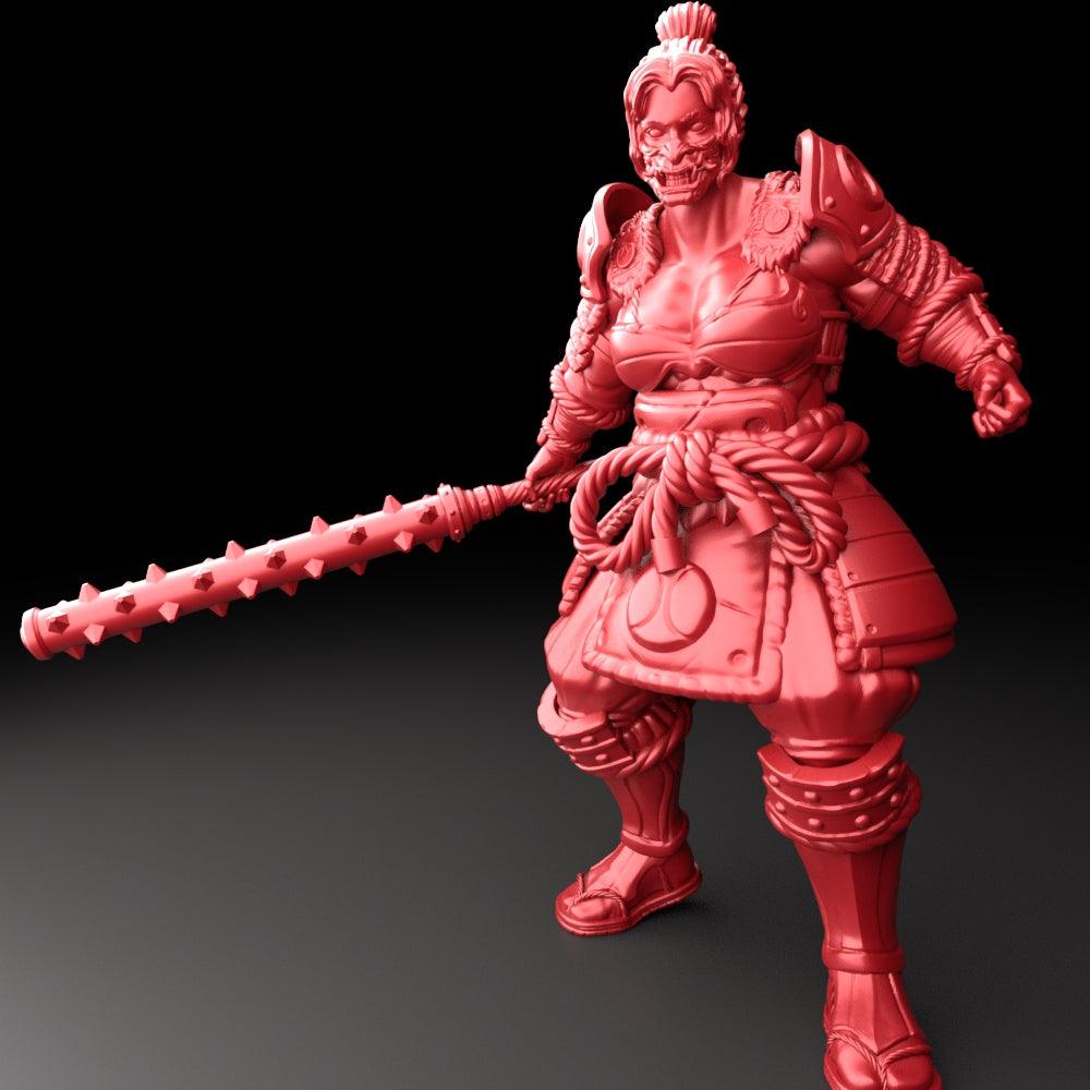 3D Printed Bestiary Vol. 5 Nafarrate - Raider Samurai 32mm Ragnarok D&D