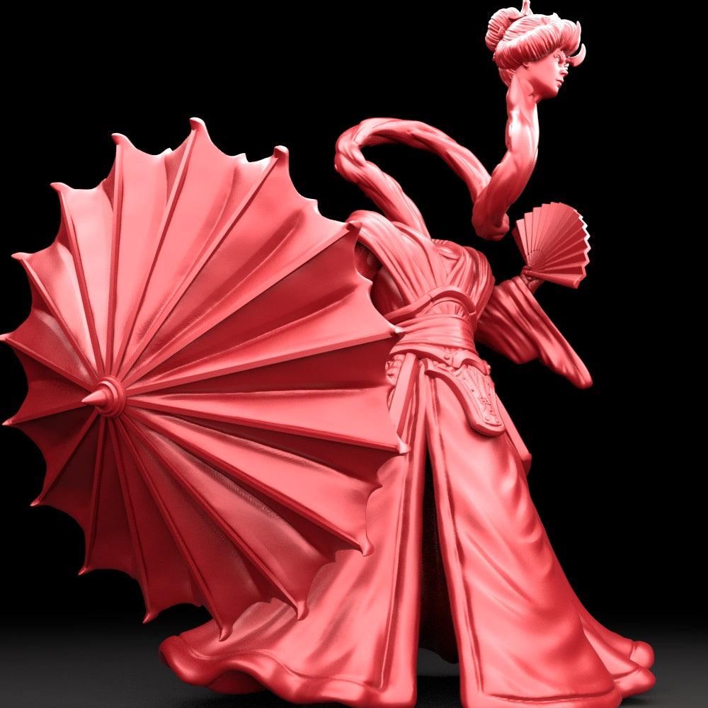 3D Printed Bestiary Vol. 5 Nafarrate - Rokurokubi 32mm Ragnarok D&D