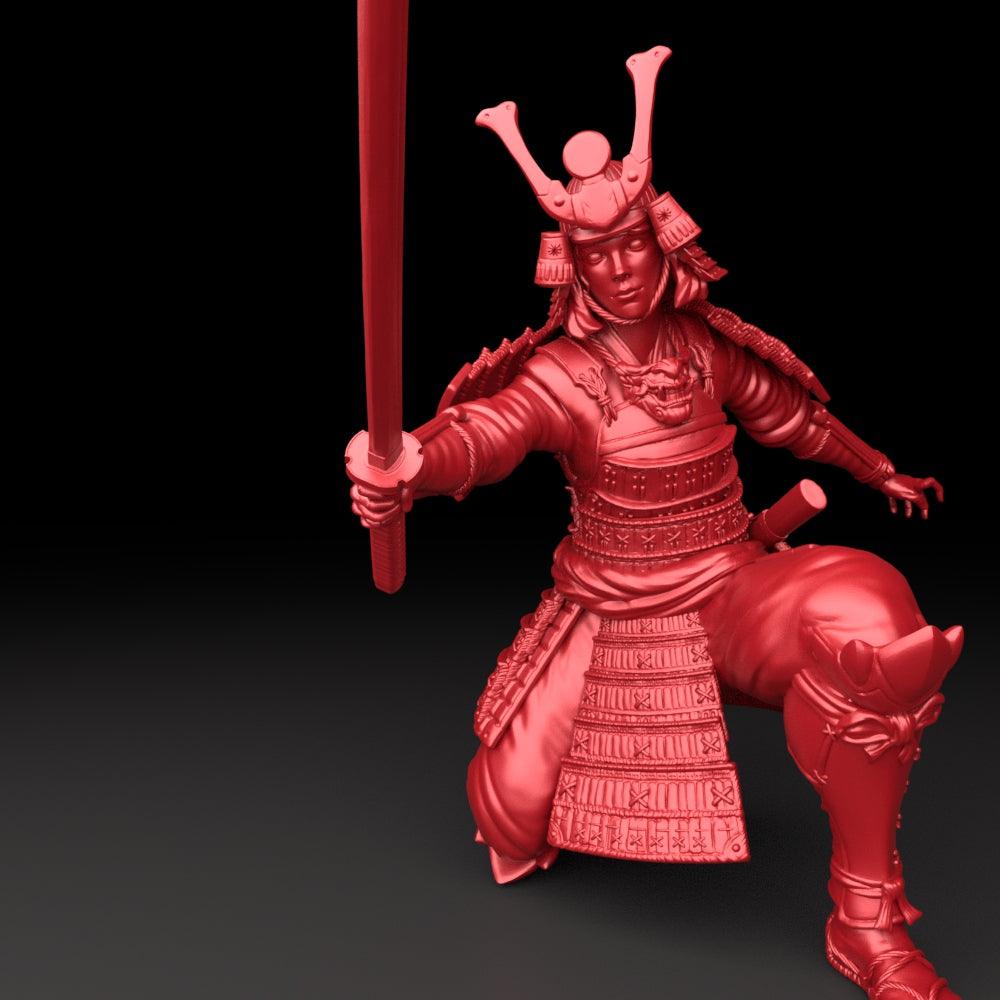 3D Printed Bestiary Vol. 5 Nafarrate - Samurai 32mm Ragnarok D&D
