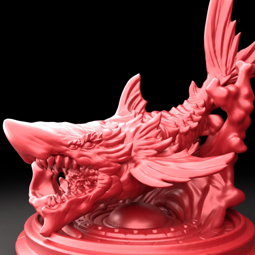 3D Printed Bestiary Vol. 5 Nafarrate - Sanbi No Isonade Shark 32mm Ragnarok D&D