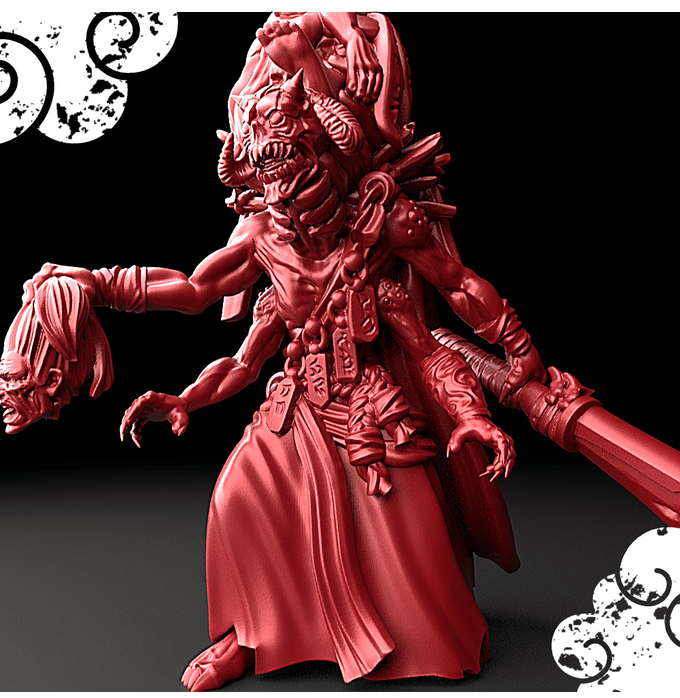 3D Printed Bestiary Vol. 5 Nafarrate - Shinigami 32mm Ragnarok D&D