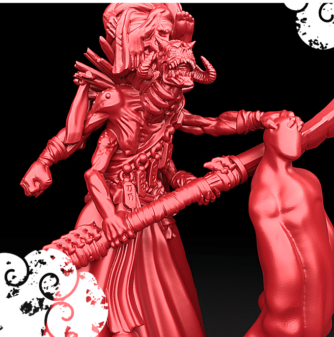 3D Printed Bestiary Vol. 5 Nafarrate - Shinigami 32mm Ragnarok D&D