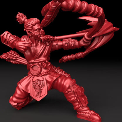 3D Printed Bestiary Vol. 5 Nafarrate - Tsukuyomi 32mm Ragnarok D&D