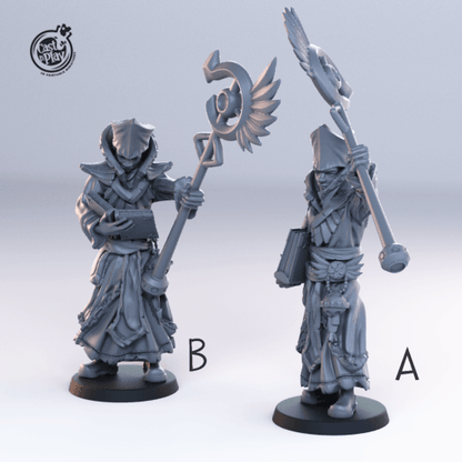 3D Printed Cast n Play 92 Priest Townsfolk 28mm 32mm D&D