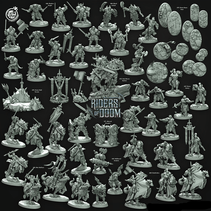 3D Printed Cast n Play Abyssal Chargers Riders of Doom Set 28mm 32mm D&D