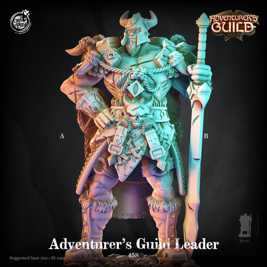3D Printed Cast n Play Adventurer's Guild Leader 28mm 32mm D&D