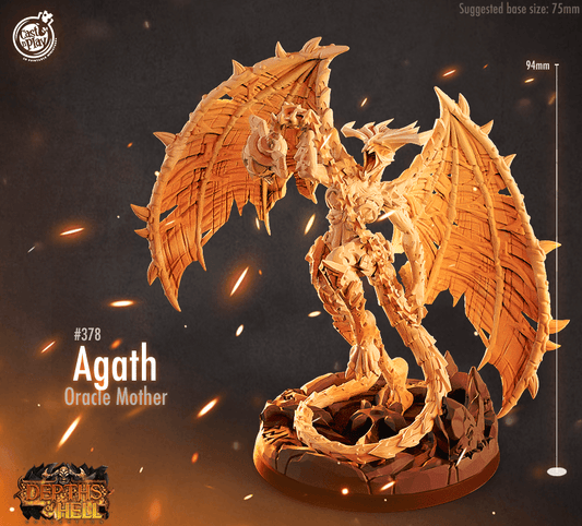 3D Printed Cast n Play Agath Depths of Hell 28mm 32mm D&D
