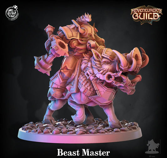 3D Printed Cast n Play Beast Master Adventurer's Guild 28mm 32mm D&D