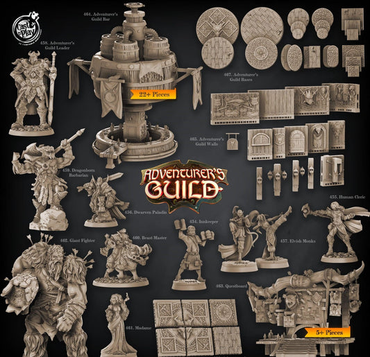 3D Printed Cast n Play Beast Master Adventurer's Guild 28mm 32mm D&D