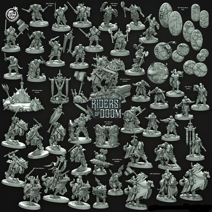 3D Printed Cast n Play Blood Jackals Riders of Doom Set 28mm 32mm D&D
