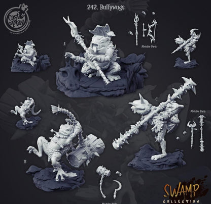 3D Printed Cast n Play Bullywugs Swamp Collection 28mm 32mm D&D