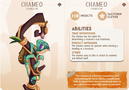 3D Printed Cast n Play Chameo - Chamaleon Companions 28mm 32mm D&D