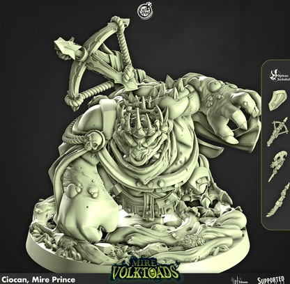 3D Printed Cast n Play Ciocan Mire Prince Mire Volktoads Set 28mm 32mm D&D