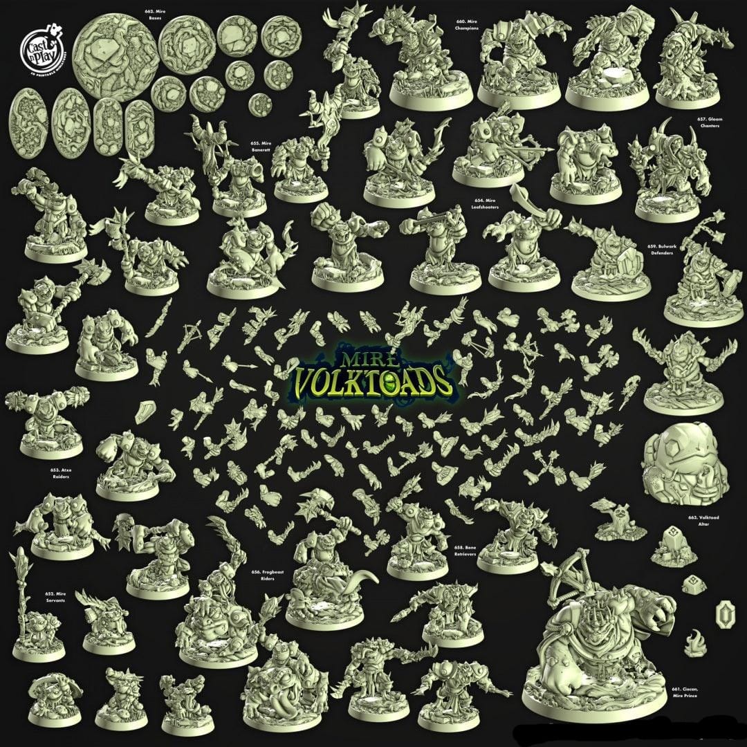 3D Printed Cast n Play Ciocan Mire Prince Mire Volktoads Set 28mm 32mm D&D