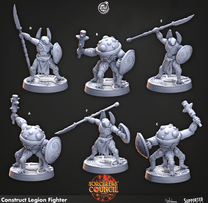 3D Printed Cast n Play Construct Legion Fighter Sorcerers Council 28mm 32mm D&D