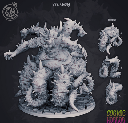 3D Printed Cast n Play Ctozag Cosmic Horrors 28mm 32mm D&D