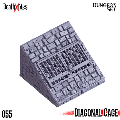 3D Printed Cast n Play Death x Tiles - Stairs Ramp Set 28mm 32mm D&D
