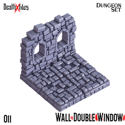 3D Printed Cast n Play Death x Tiles - Straight Walls Set 28mm 32mm D&D