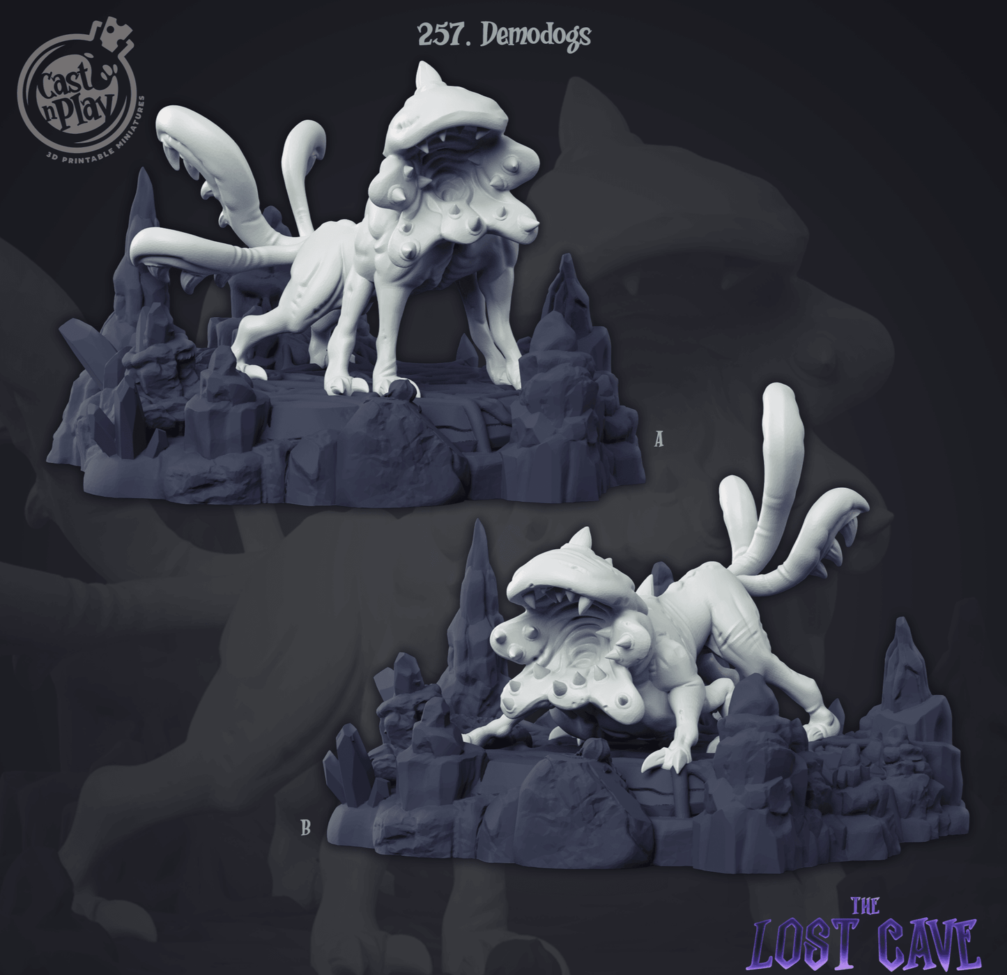 3D Printed Cast n Play Demodogs 28mm 32mm D&D