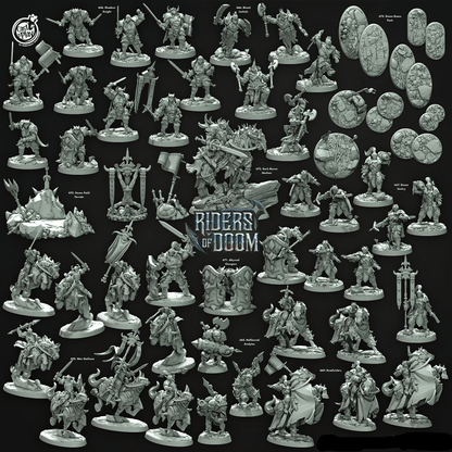 3D Printed Cast n Play Doom Sentry Riders of Doom Set 28mm 32mm D&D