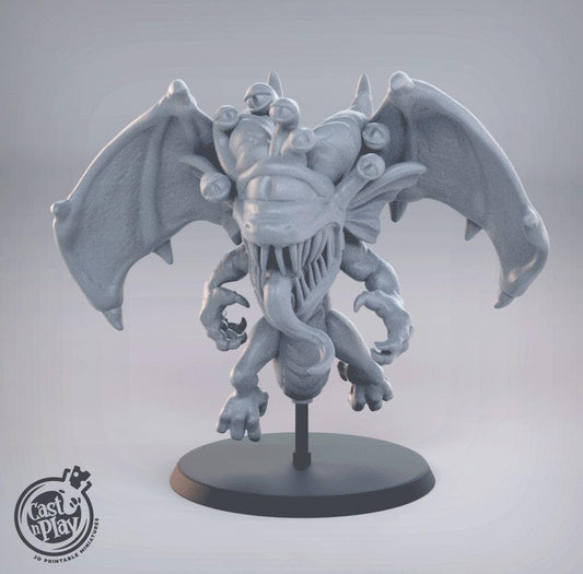3D Printed Cast n Play Dragon Beholder 28mm 32mm D&D