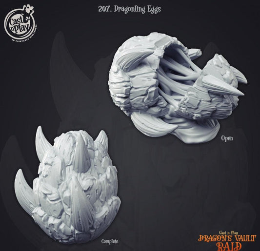 3D Printed Cast n Play Dragon Eggs Dragon's Vault 28 32mm D&D