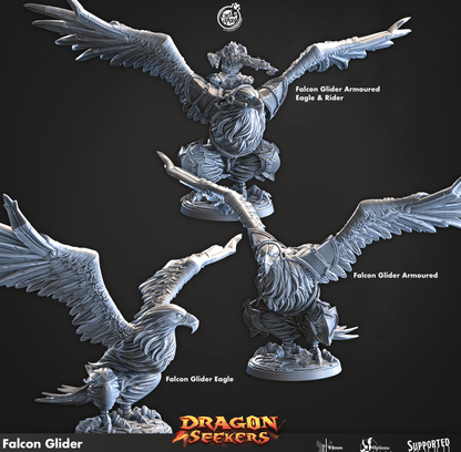 3D Printed Cast n Play Falcon Glider Dragon Seekers 28mm 32mm D&D