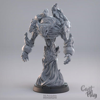3D Printed Cast n Play Fire Elemental 28mm 32mm D&D