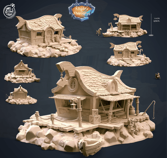 3D Printed Cast n Play Fisher's House Kingdom Of Thamarya 28mm 32mm D&D