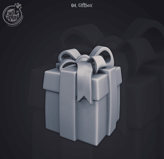 3D Printed Cast n Play Giftbox Present 28mm 32mm D&D