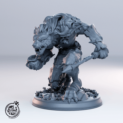 3D Printed Cast n Play Gnoll Leader Set Townsfolk 28mm 32mm D&D