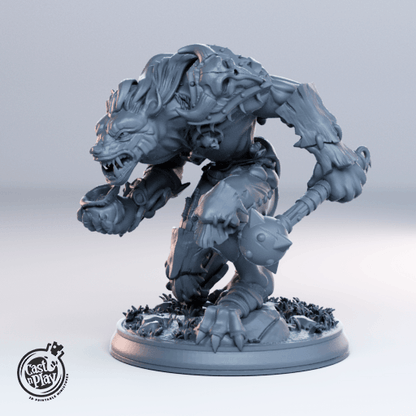 3D Printed Cast n Play Gnoll Leader Set Townsfolk 28mm 32mm D&D