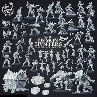 3D Printed Cast n Play Grul Hellbourne 28mm 32mm D&D