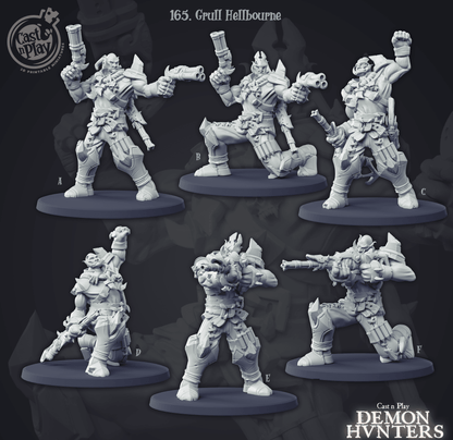 3D Printed Cast n Play Grul Hellbourne 28mm 32mm D&D