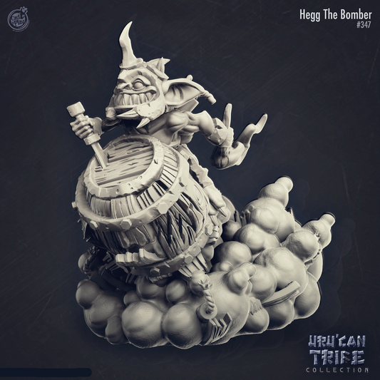 3D Printed Cast n Play Hegg The Bomber Goblin UruCan Tribe 28mm 32mm D&D
