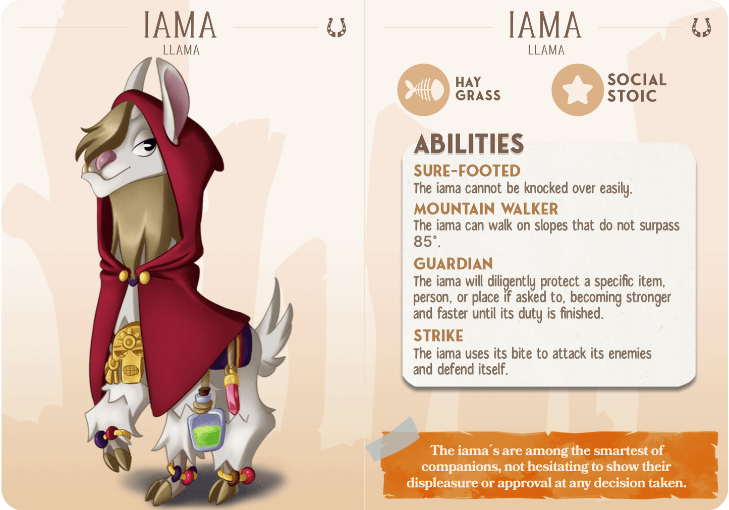 3D Printed Cast n Play Iama - The Llama Companions 28mm 32mm D&D